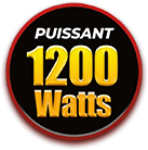 Puissance de 1200 watts