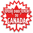Expédié directement du Canada